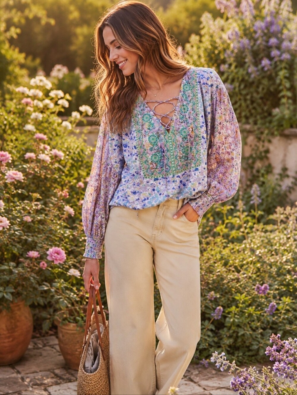 Anthropologie Odetta embroidered tunic